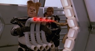 Barf re-routing lasers back to bad-guys with pipes